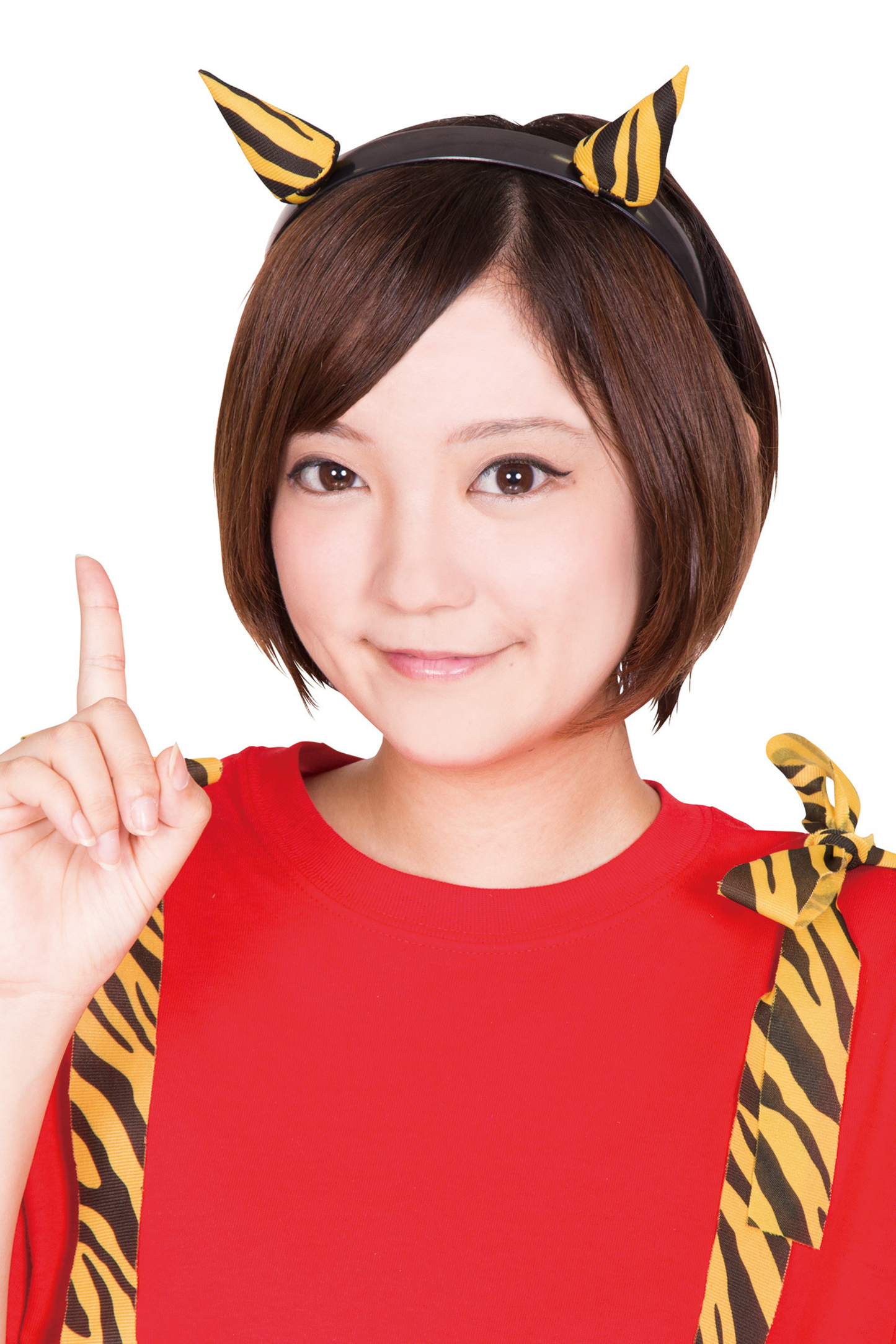 コスプレ 節分 鬼 カチューシャ 鬼カチューシャ 1本/2本ツノ 【クリアストーン】