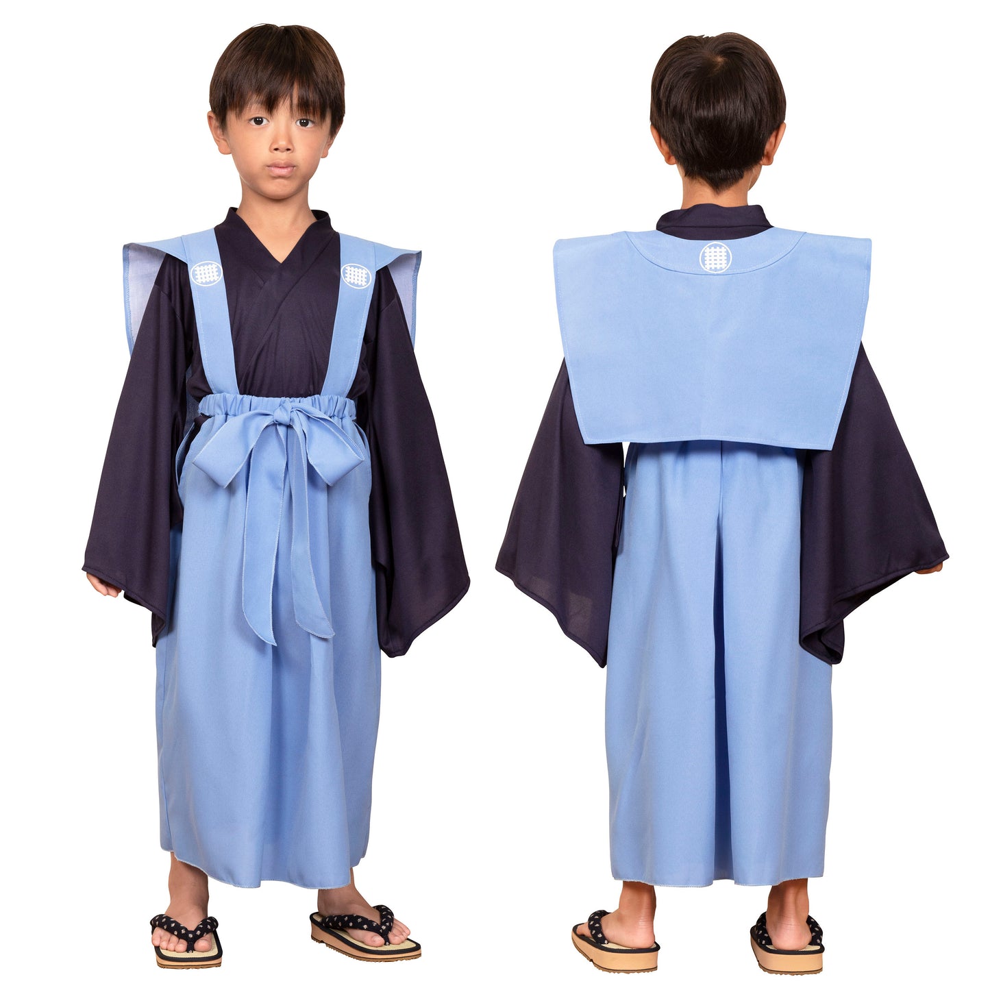 コスプレ キッズ こども キッズジョブ 奉行 120cm ブラック【クリアストーン】