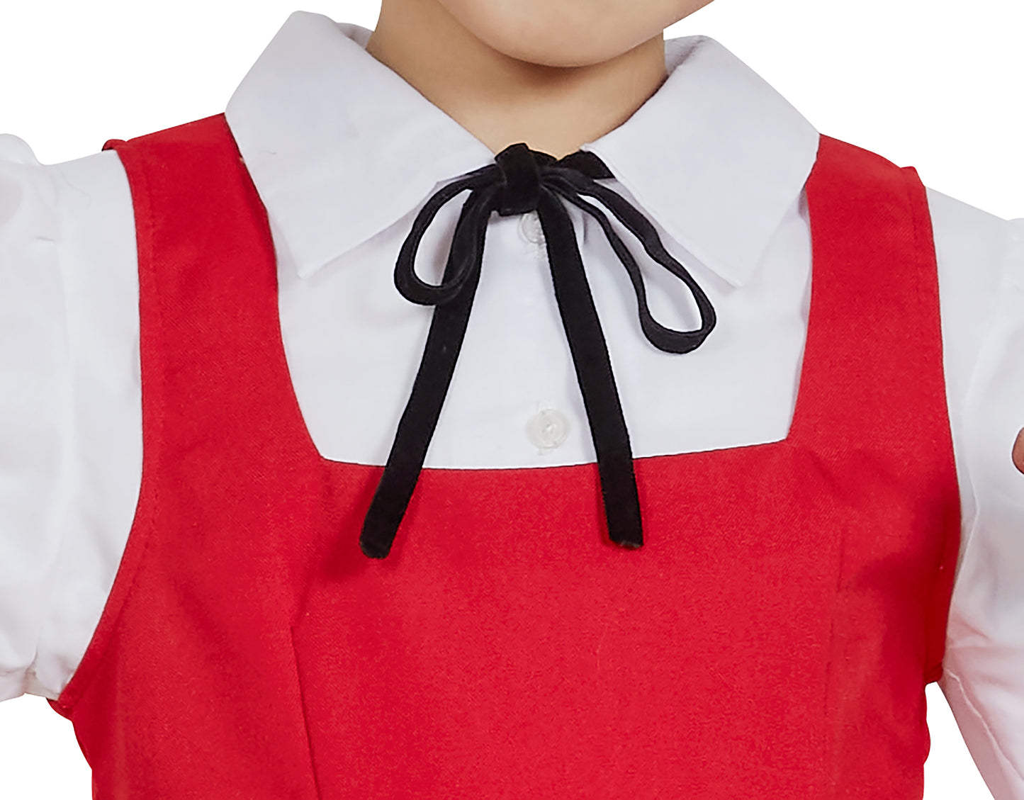 コスプレ キッズ こども キャラクター ゲゲゲの鬼太郎公式 猫娘 100cm/120cm/140cm レッド【クリアストーン】