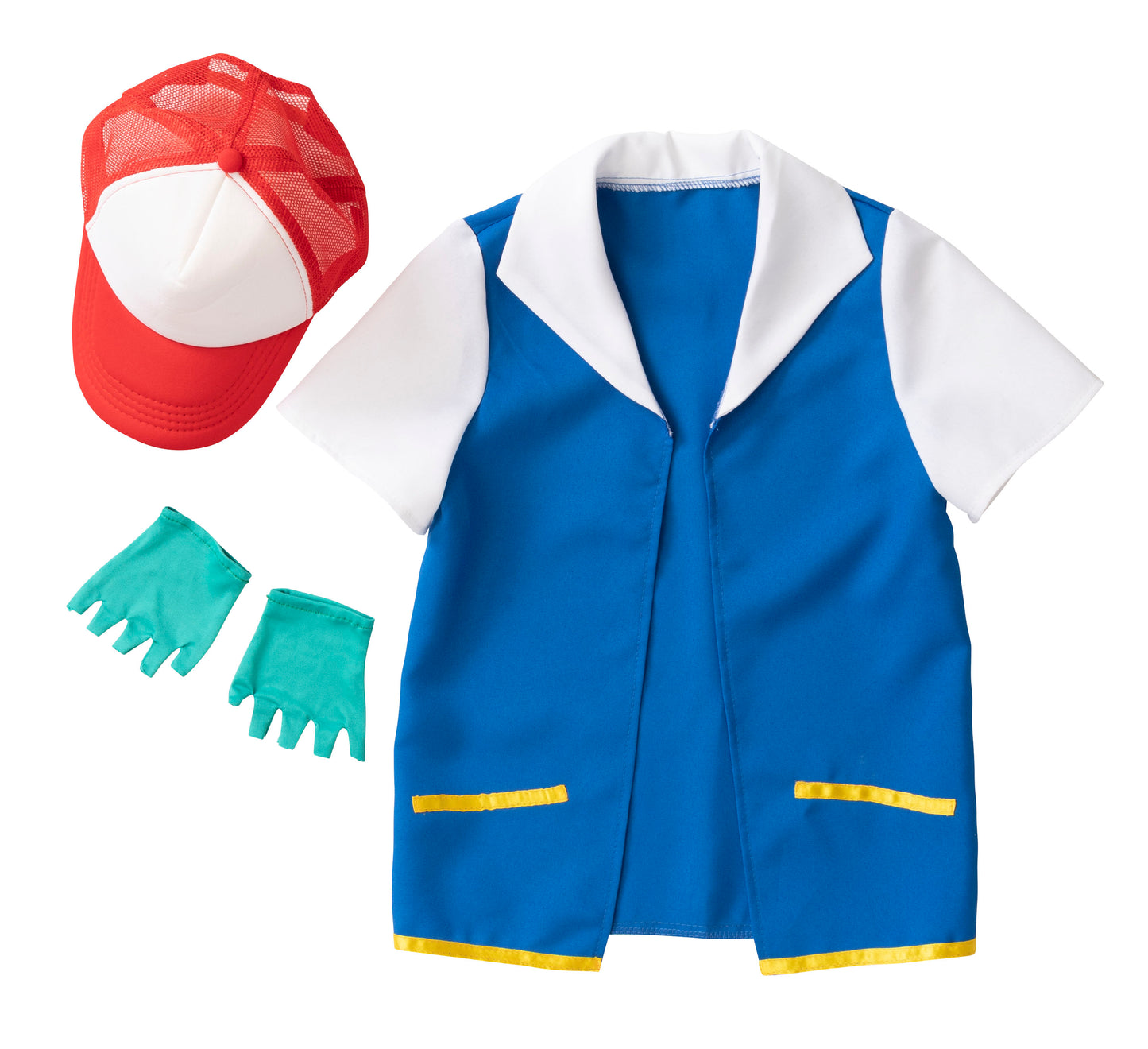 コスプレ キッズ こども キャラクター 名探偵 なり研 ゲット少年 100cm/120cm/140cm ブルー【クリアストーン】