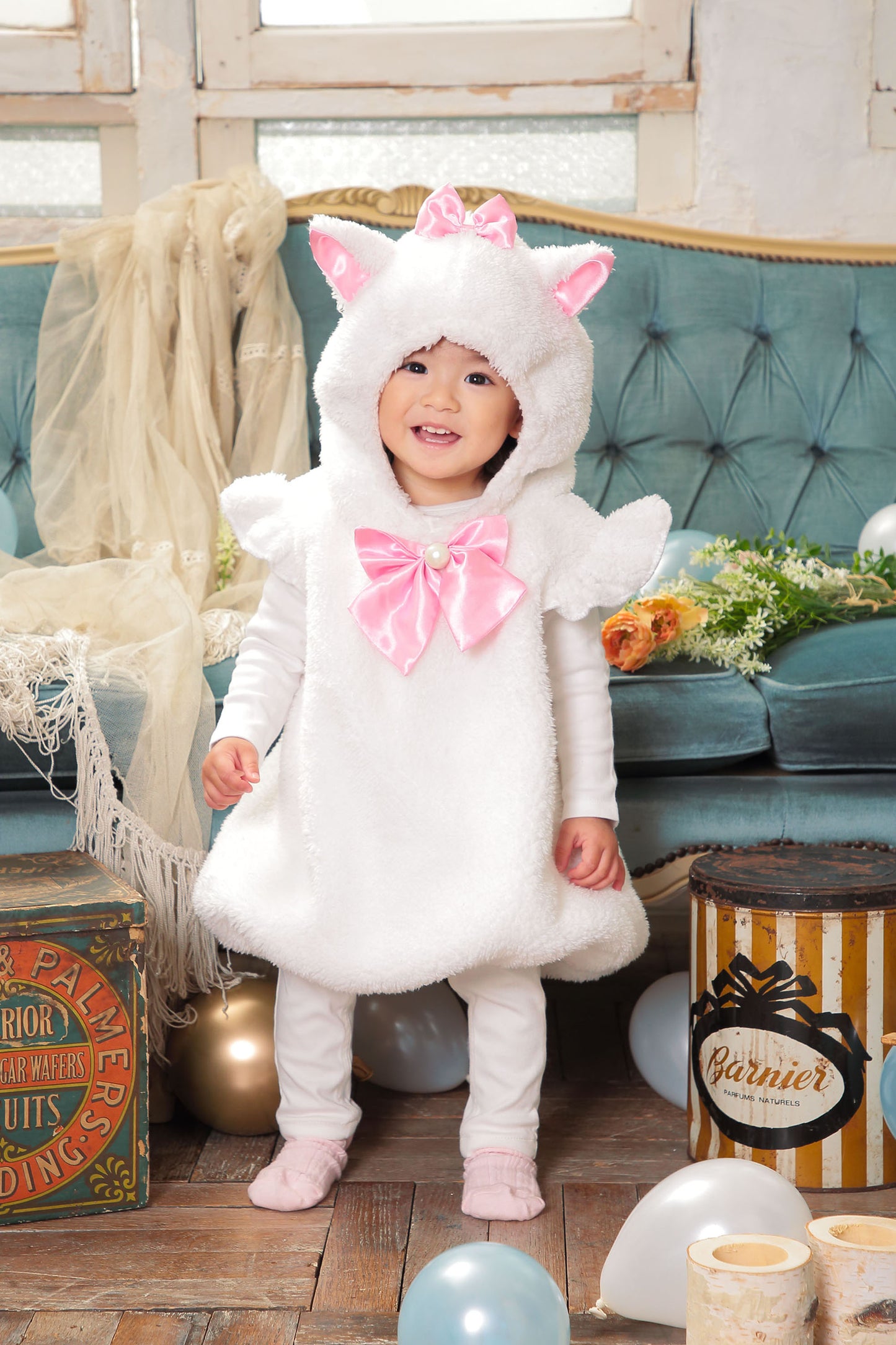 コスプレ 赤ちゃん ねこ マシュマロベビー マシュマロホワイトキャット ベビー 80cm ホワイト【クリアストーン】