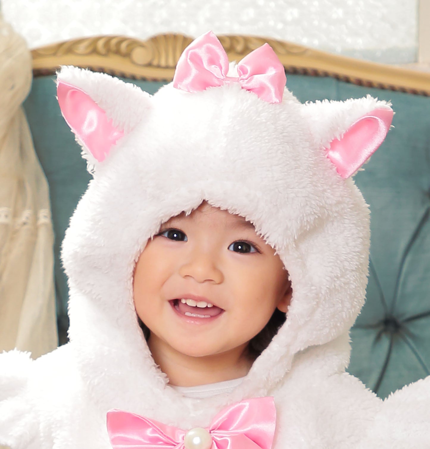 コスプレ 赤ちゃん ねこ マシュマロベビー マシュマロホワイトキャット ベビー 80cm ホワイト【クリアストーン】