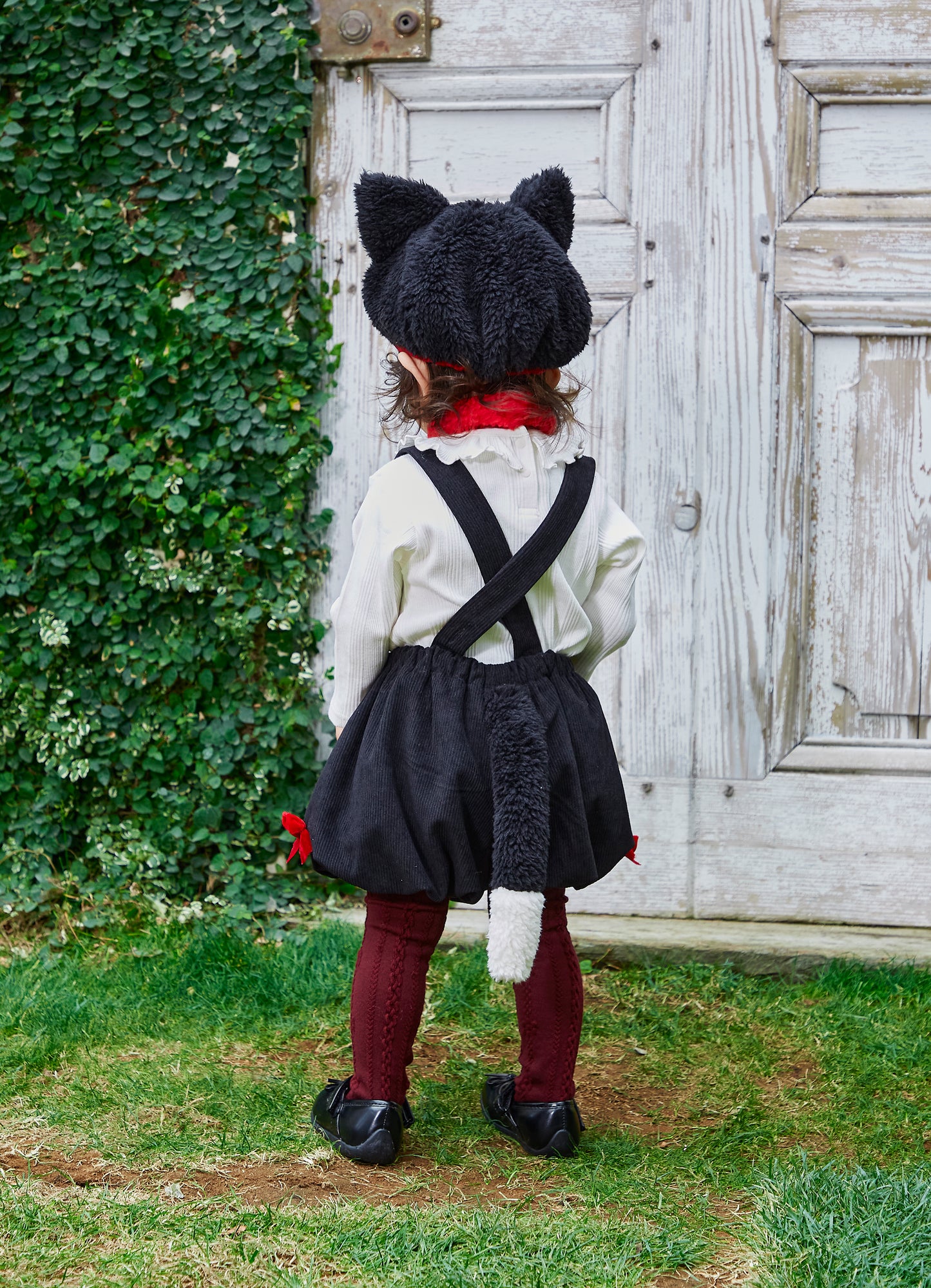 コスプレ ベビー 赤ちゃん ねこ アニマル 動物 ハニーテイル キャット 80cm モノトーン【クリアストーン】