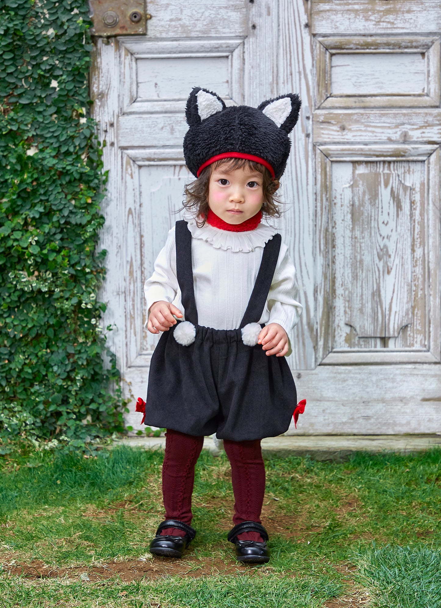 コスプレ ベビー 赤ちゃん ねこ アニマル 動物 ハニーテイル キャット 80cm モノトーン【クリアストーン】