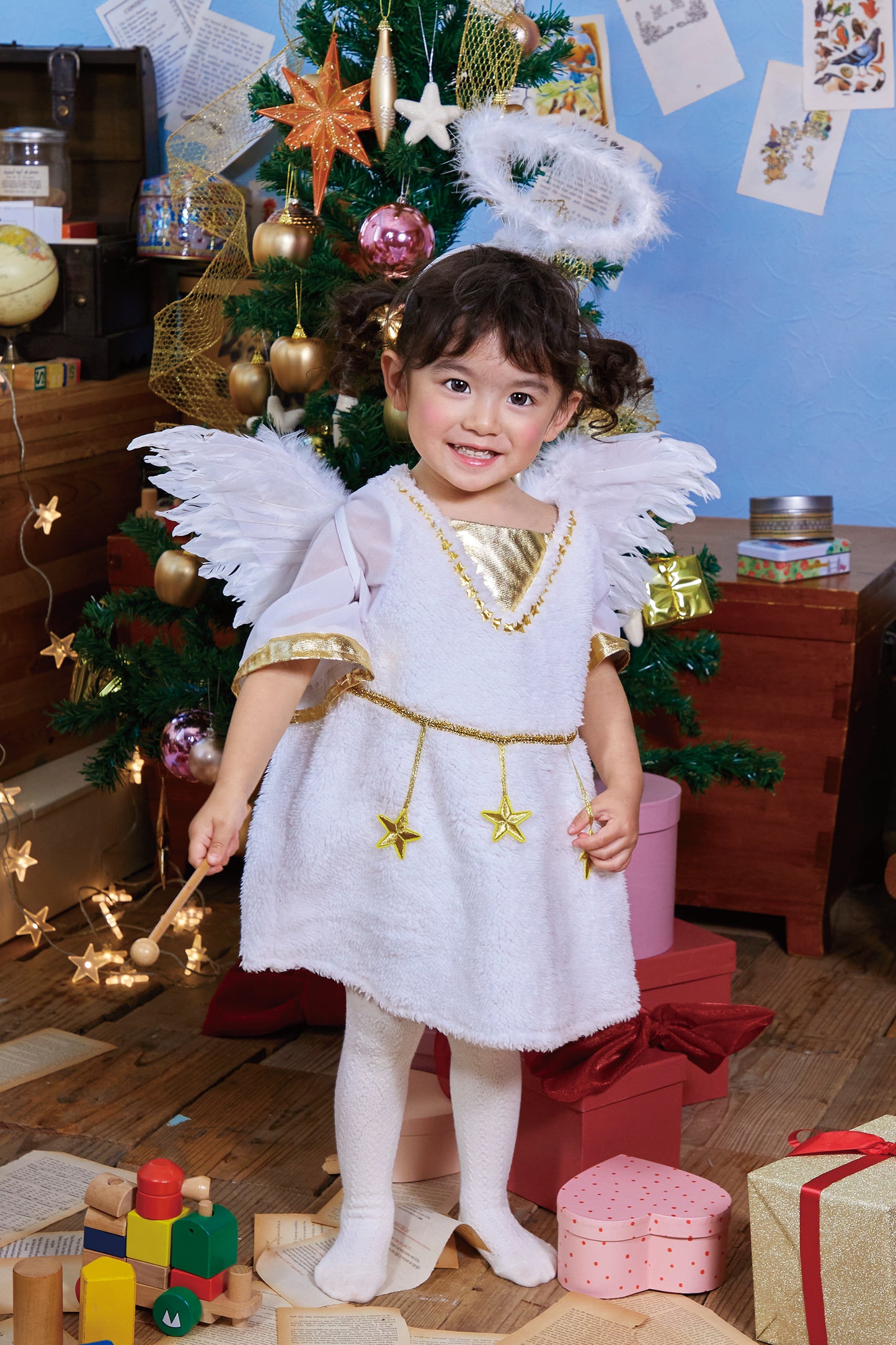 コスプレ ベビー 赤ちゃん 天使 エンジェル ピュアエンジェル 80cm ホワイト【クリアストーン】