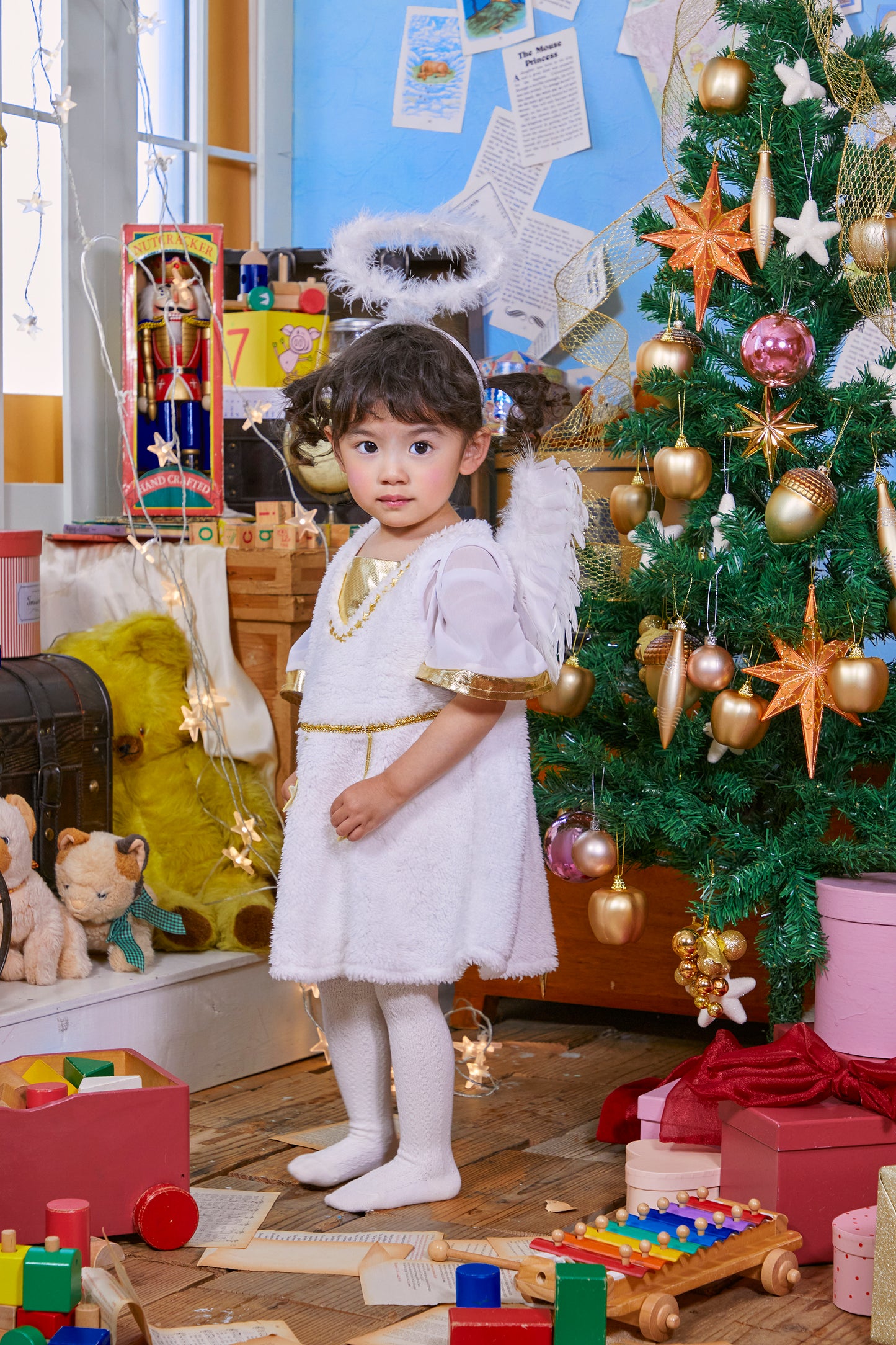 コスプレ ベビー 赤ちゃん 天使 エンジェル ピュアエンジェル 80cm ホワイト【クリアストーン】