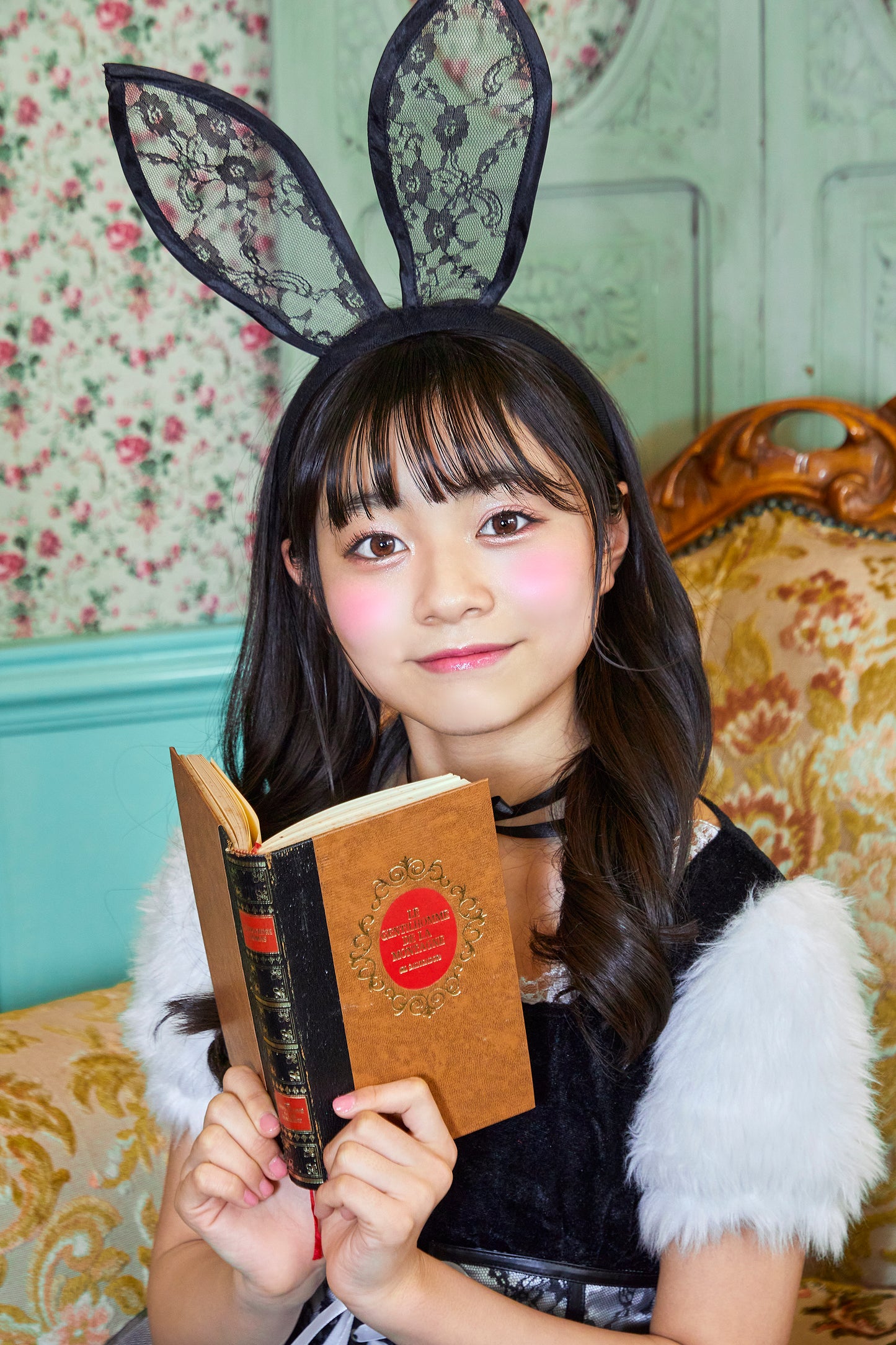 コスプレ ジュニア こども アニマル うさぎ COSCHU! バニララビット 140~150cm ホワイト【クリアストーン】