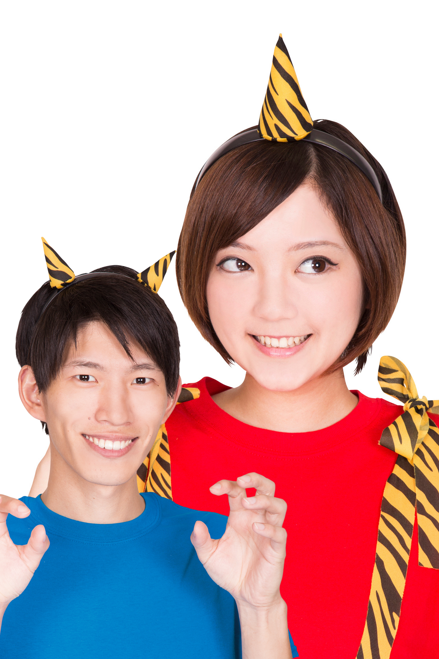 コスプレ 節分 鬼 カチューシャ 鬼カチューシャ 1本/2本ツノ 【クリアストーン】