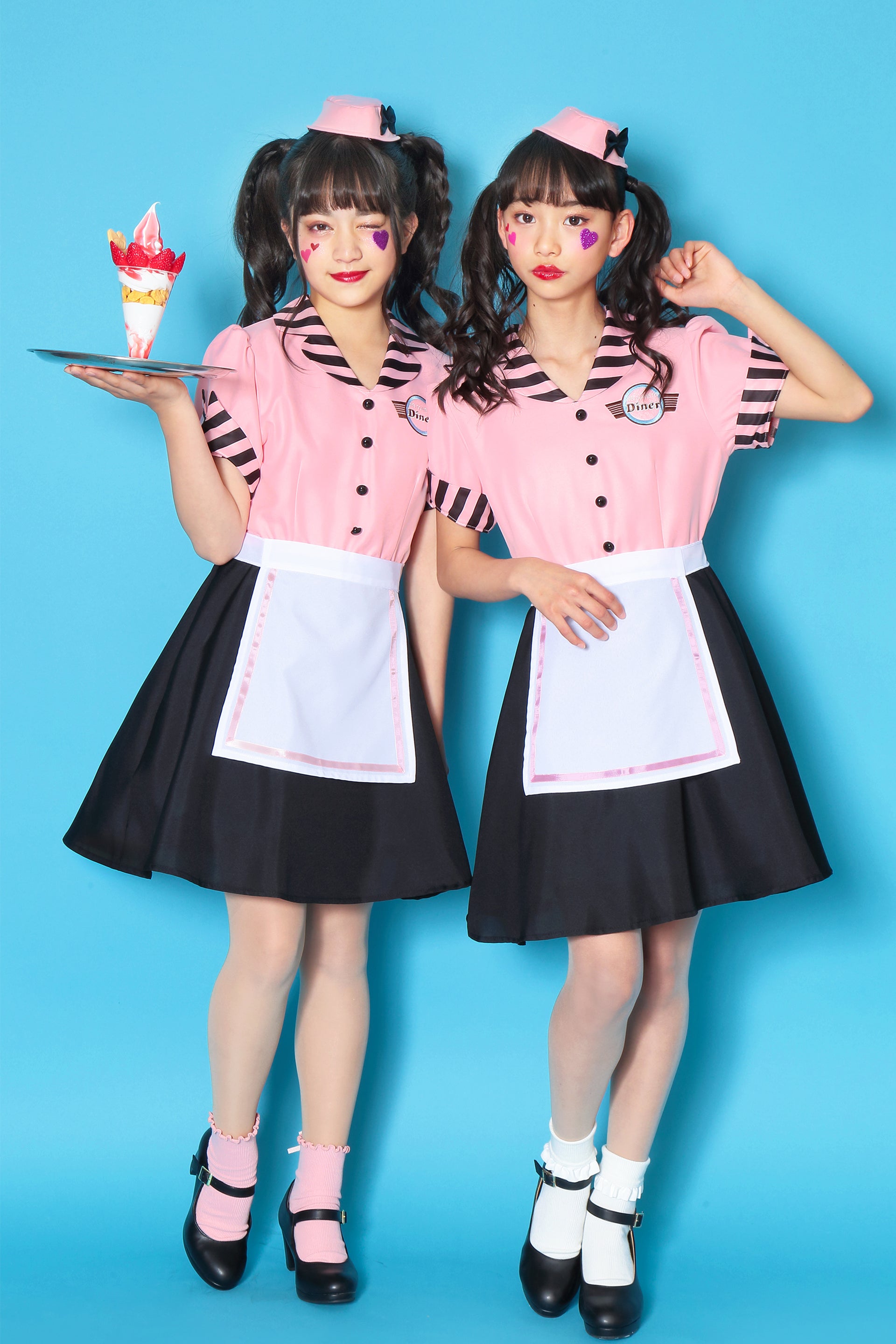 コスプレ ジュニア こども ウェイトレス COSCHU! ストロベリーダイナー  
