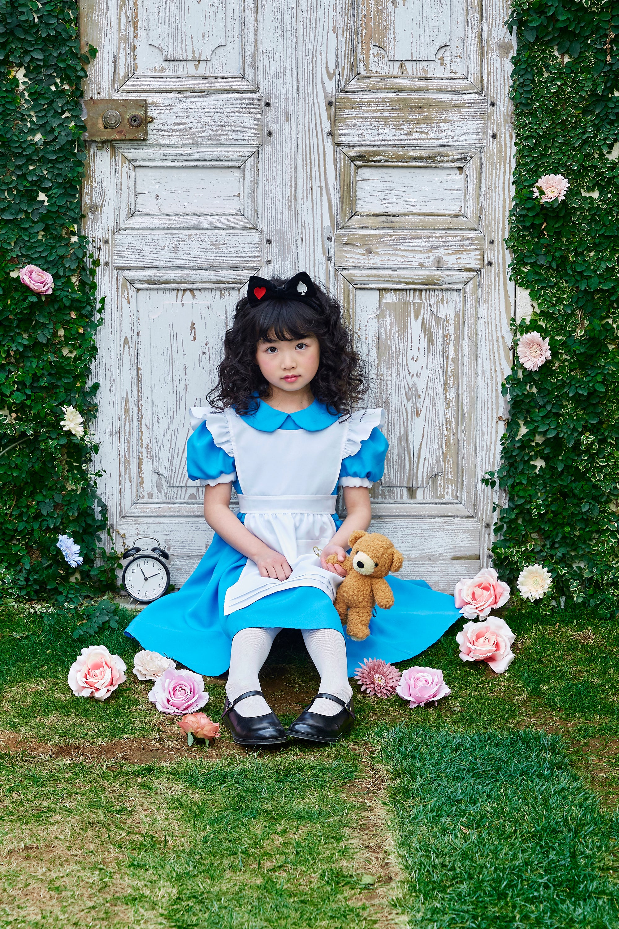 コスプレ キッズ こども アリス ハロウィン フォレストアリスガール 100cm/120cm/140cm ブルー【クリアストーン】 – Party  City キッズ店