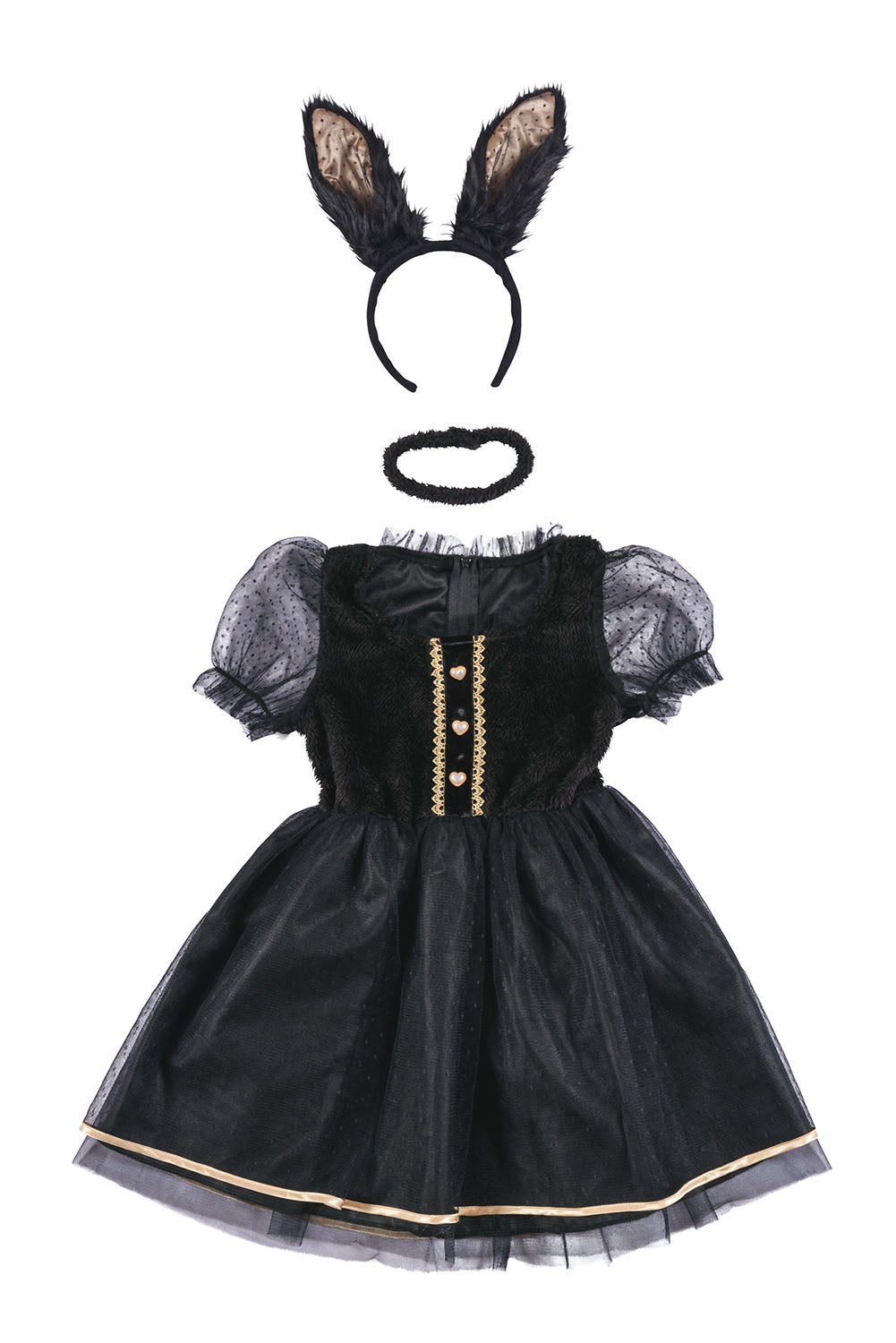 コスプレ キッズ ハロウィン ミミラパンノワール 120/140 ブラック