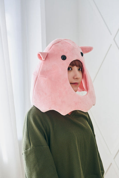 [New] コスプレ小物 かぶりもの 被り物 めんだこ かぶりもん めんだこかぶりもの ユニセックス フリーサイズ ピンク【クリアストーン】