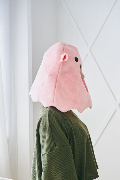 [New] コスプレ小物 かぶりもの 被り物 めんだこ かぶりもん めんだこかぶりもの ユニセックス フリーサイズ ピンク【クリアストーン】