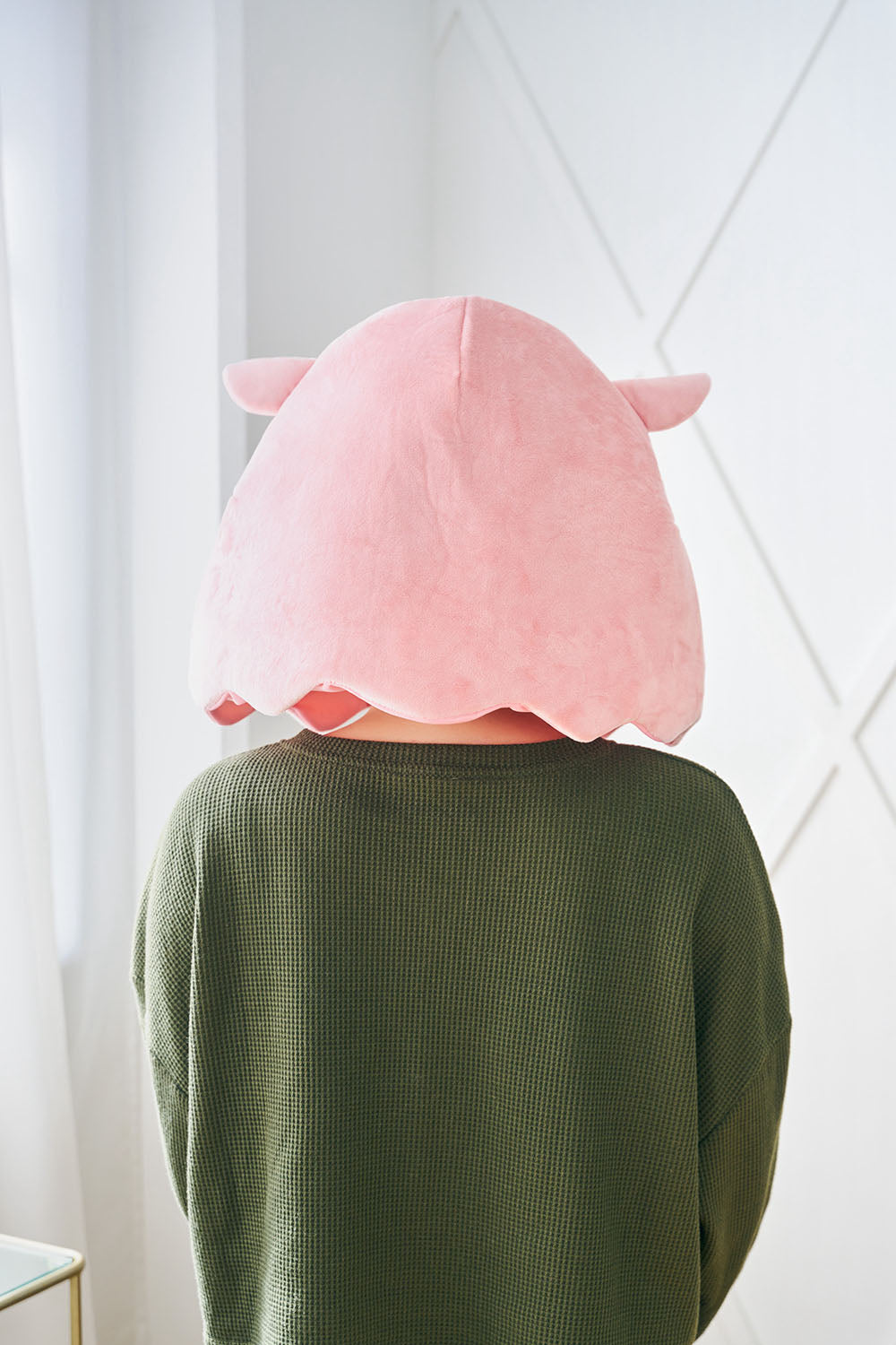 [New] コスプレ小物 かぶりもの 被り物 めんだこ かぶりもん めんだこかぶりもの ユニセックス フリーサイズ ピンク【クリアストーン】