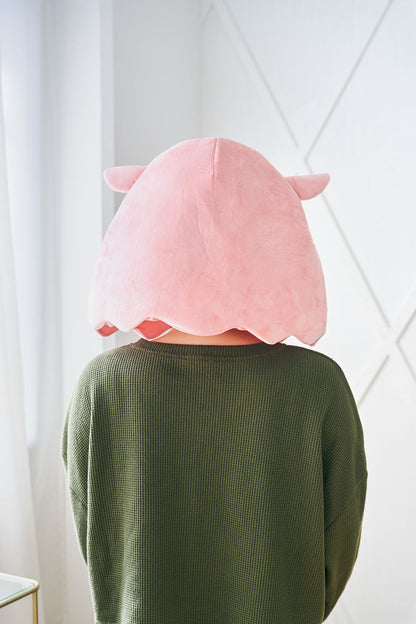 [New] コスプレ小物 かぶりもの 被り物 めんだこ かぶりもん めんだこかぶりもの ユニセックス フリーサイズ ピンク【クリアストーン】