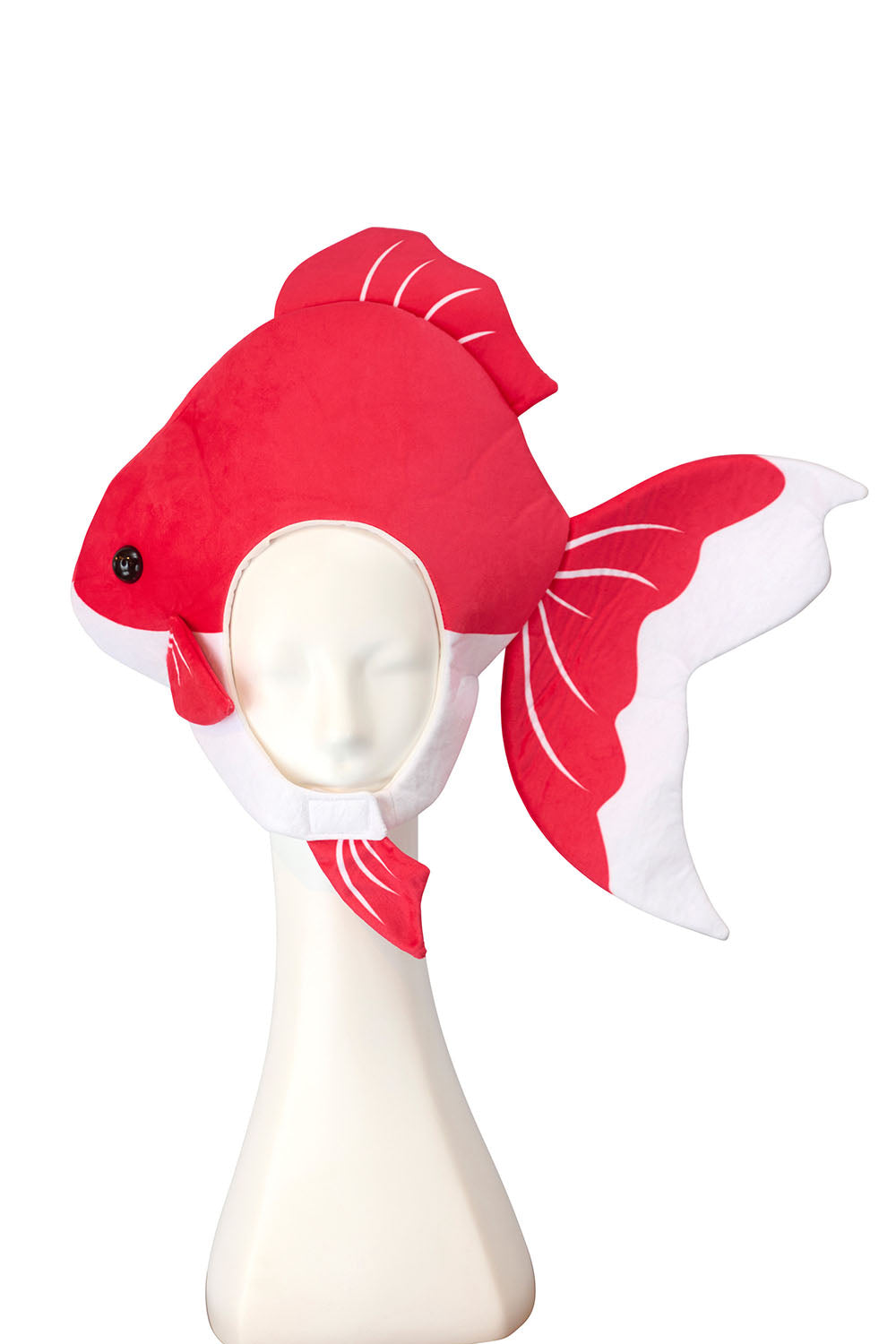 [New] コスプレ小物 かぶりもの 被り物 きんぎょ かぶりもん 金魚かぶりもの ユニセックス フリーサイズ レッド【クリアストーン】