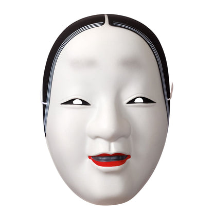 [New] コスプレ小物 人物 人型 お面 和風お面 小面/ひょっとこ/おかめ/相撲/写楽男子/筋隈/だるま ユニセックス フリーサイズ ホワイト/ペールオレンジ/レッド 【クリアストーン】