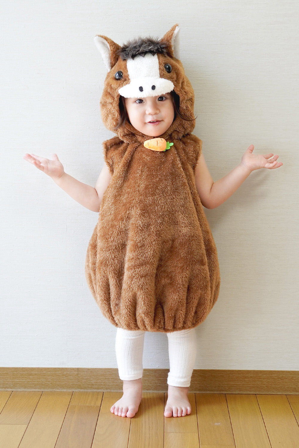 New] コスプレ 正月 干支 動物 マシュマロお馬さん ベビー 80cm